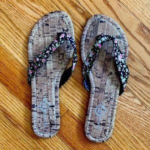 🌸Sole Mates Floral Cork Sandals